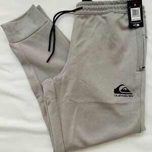 Quiksilver NWT Men's drawstring Fleece Jogger - New | Color: Grey/Alloy | Large